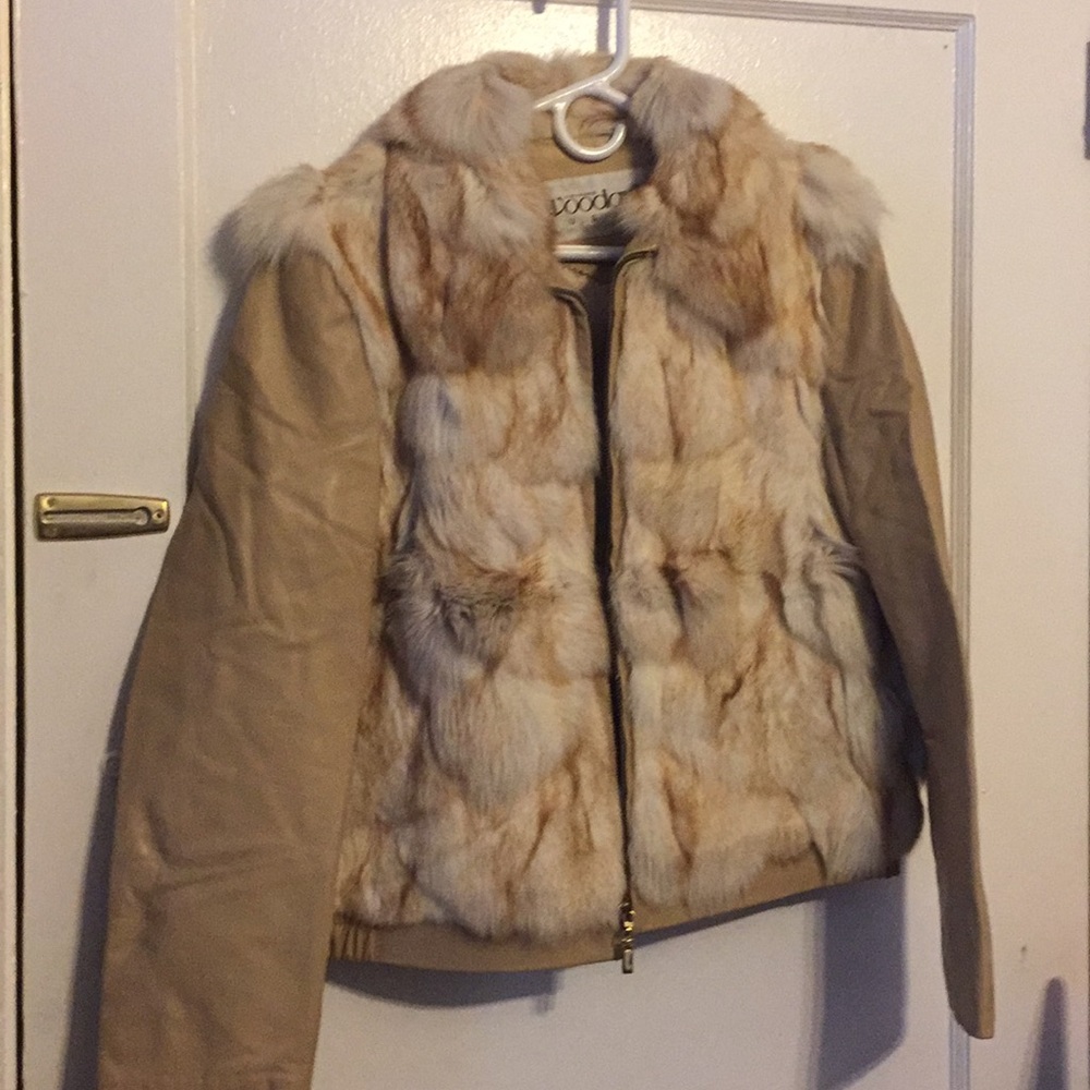 Fox hair, sheep skin (used 2 times)